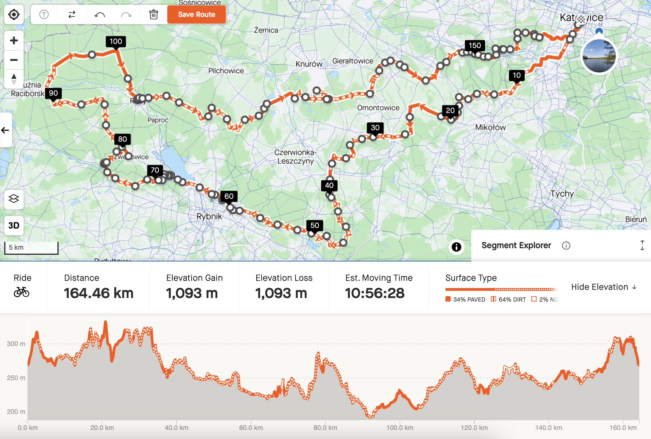 Trasa Restrap Solstice Century 2024